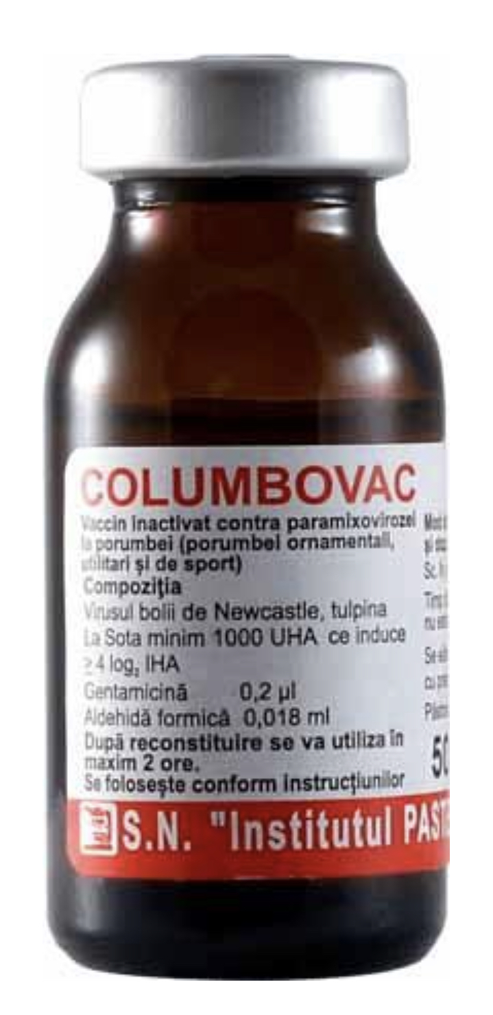 COLUMBOVAC vaccine - (inactivated vaccine for immuno-prophylaxis of paramyxovirus in pigeons) - (50 doses)